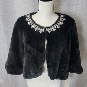 Sequin coat short